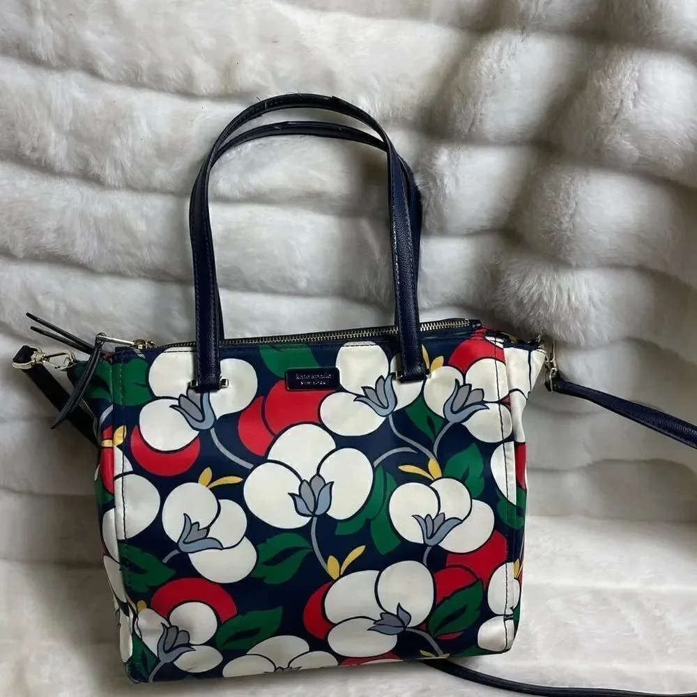 Kate Spade Dawn Breeze multi color Nylon Medium Satchel/Shoulder bag .